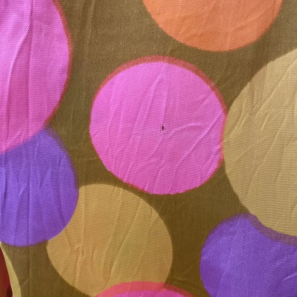 VTG 60’s Psychedelic Circle Bold Pattern Apron Dress - Picture 8 of 8